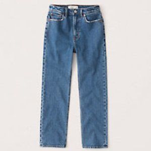 Abercrombie Ultra High Rise Ankle Straight Jeans - Size 4L
